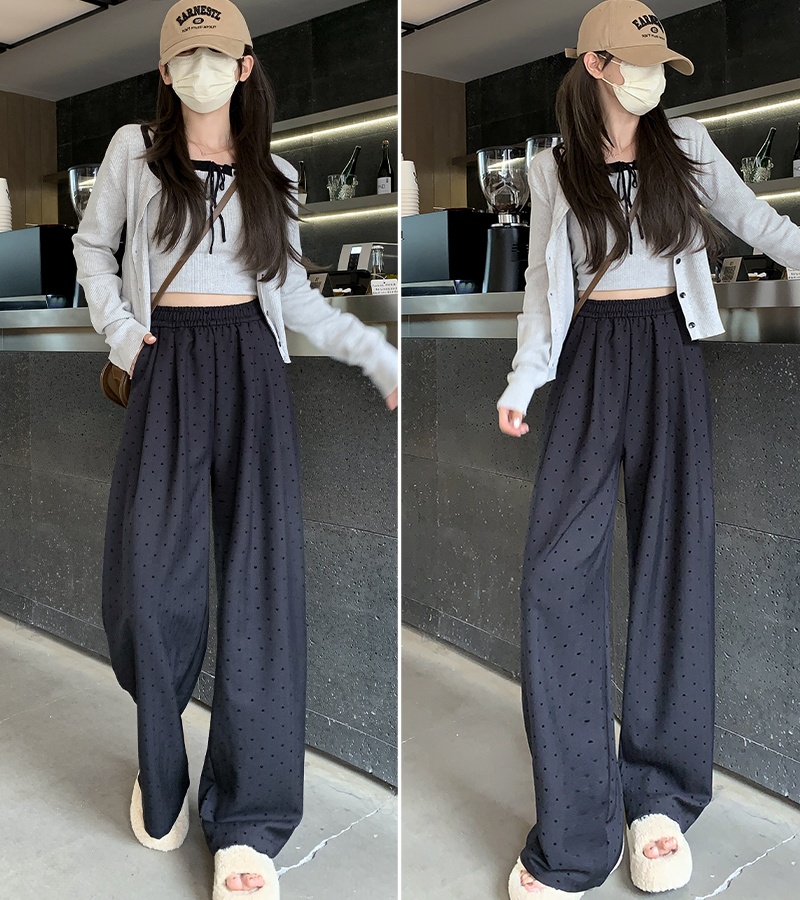 Straight drape long pants autumn and winter wide leg pants
