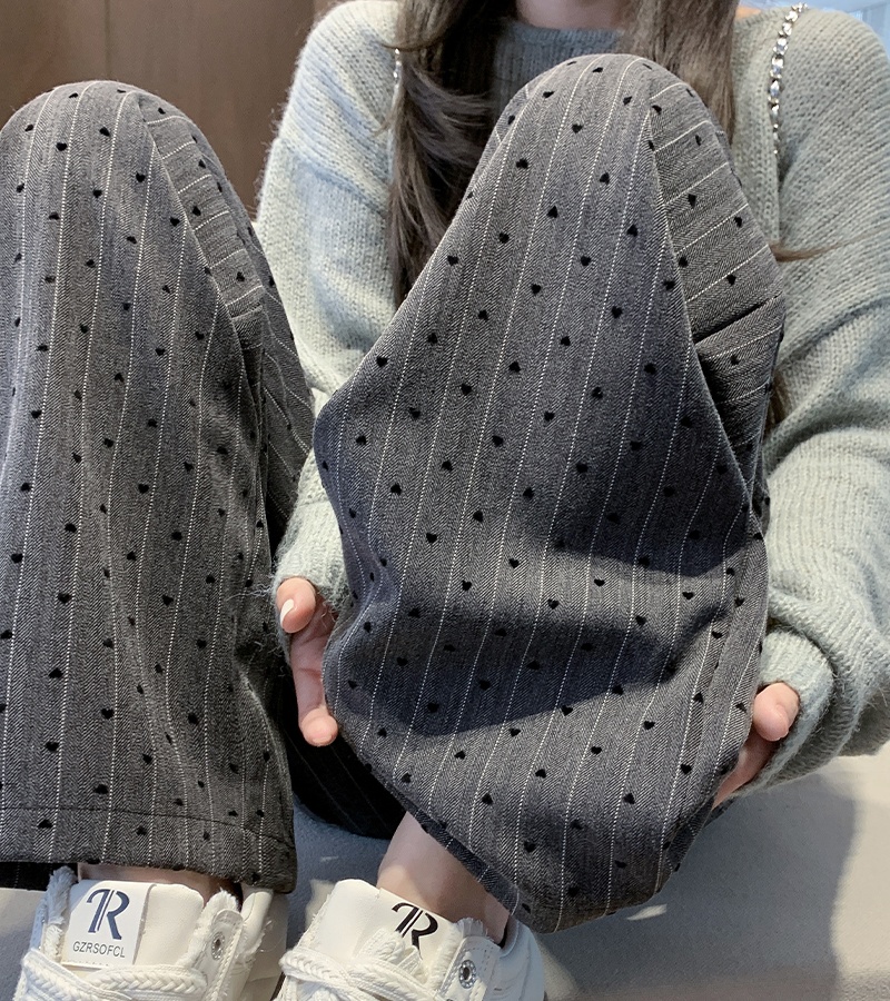 Straight drape long pants autumn and winter wide leg pants