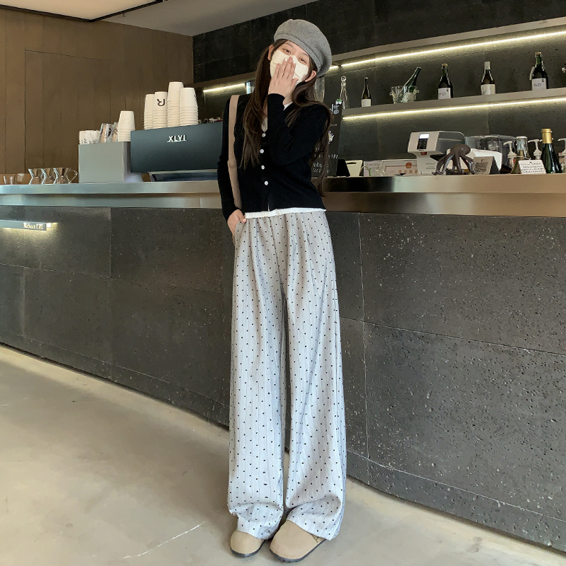 Straight drape long pants autumn and winter wide leg pants
