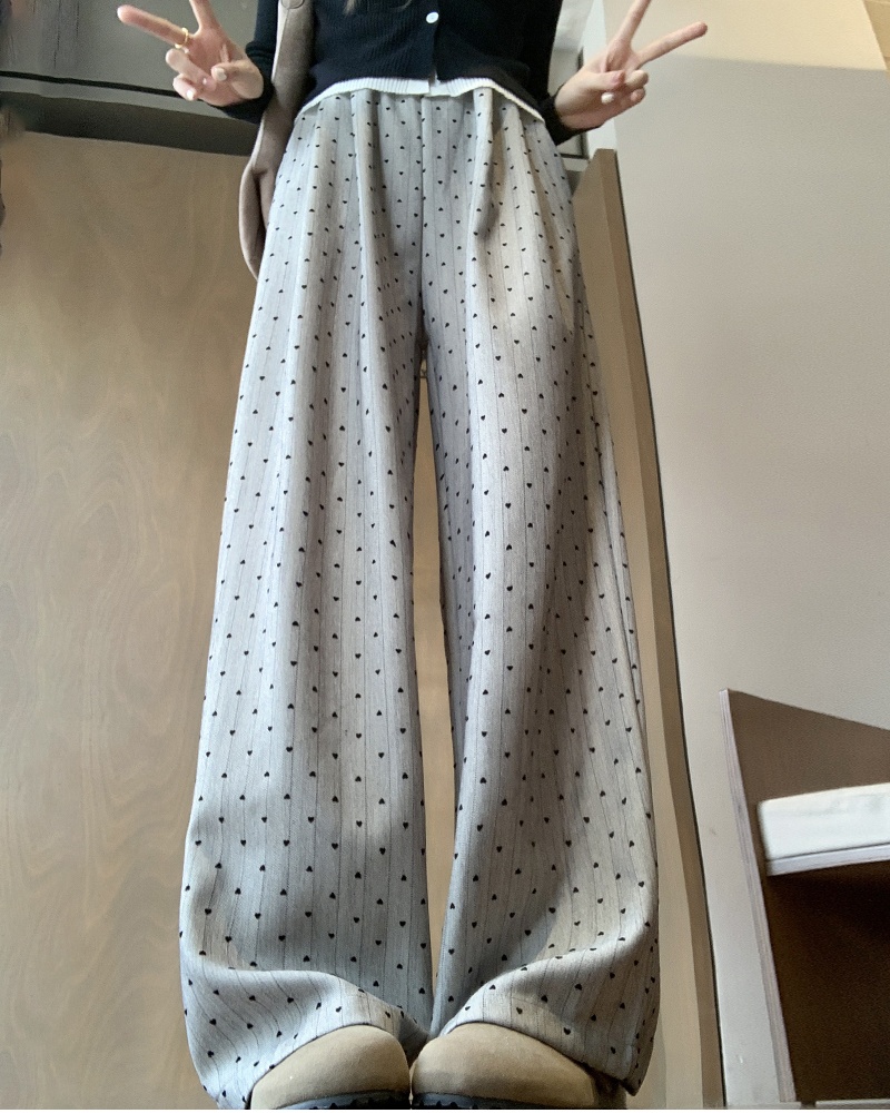 Straight drape long pants autumn and winter wide leg pants