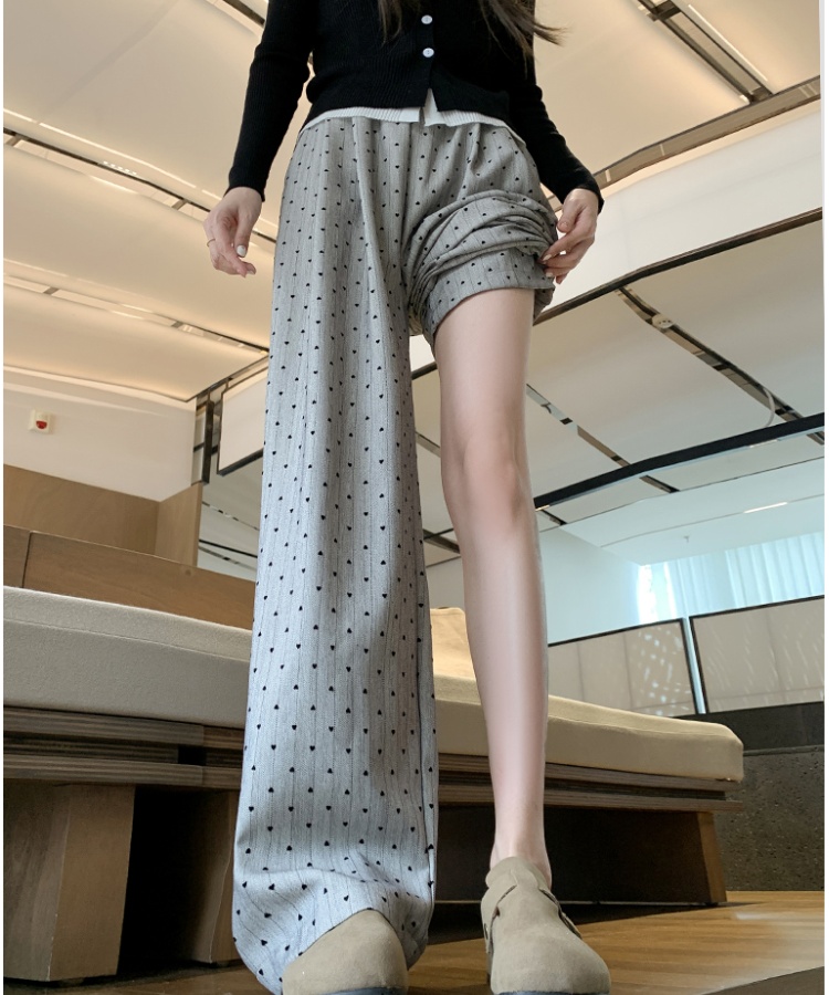 Straight drape long pants autumn and winter wide leg pants