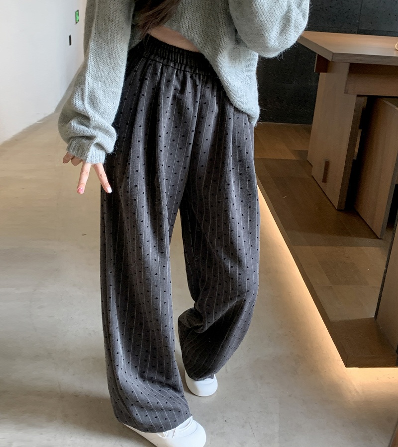 Straight drape long pants autumn and winter wide leg pants