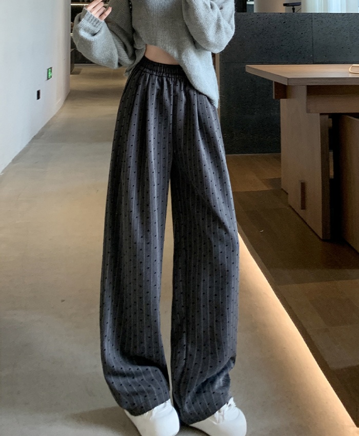 Straight drape long pants autumn and winter wide leg pants