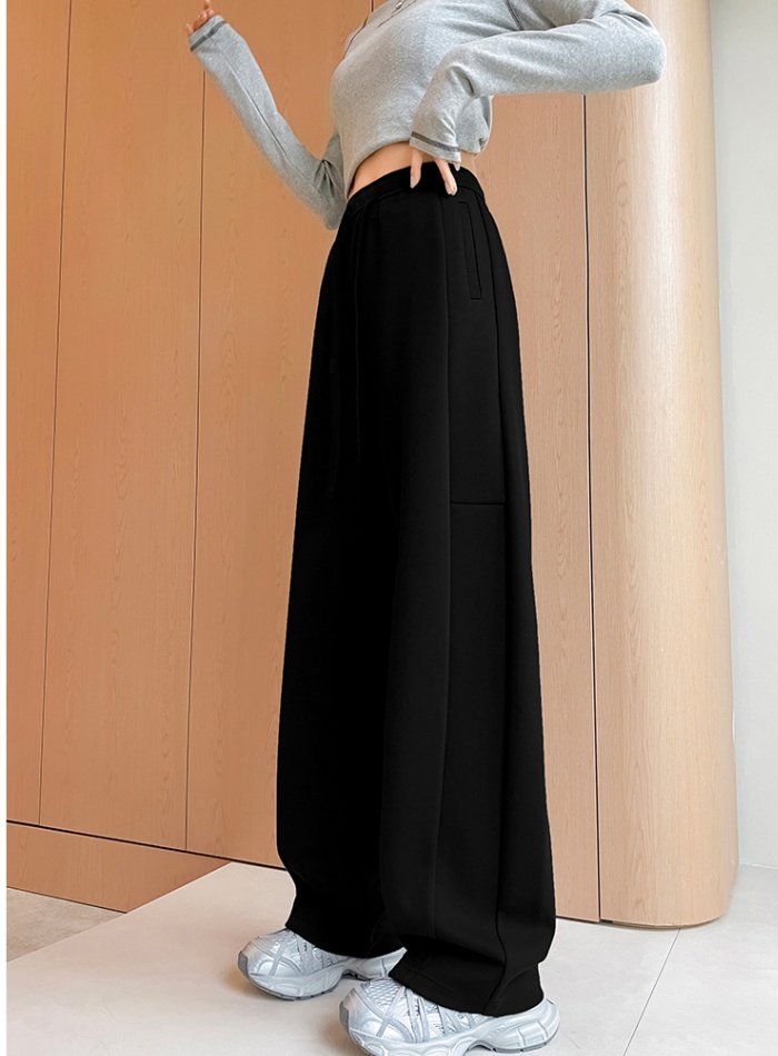 Loose sweatpants banana wide leg pants for women