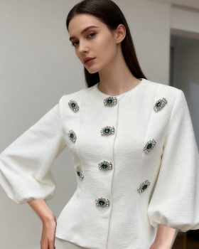 Elegant city temperament France style niche autumn shirt