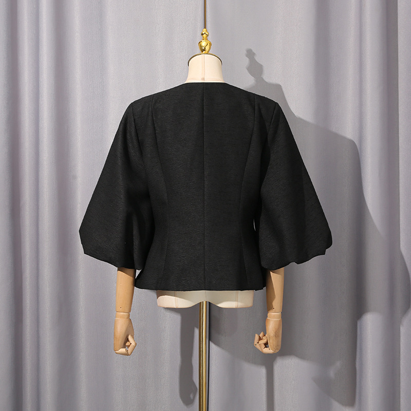 Elegant city temperament France style niche autumn shirt