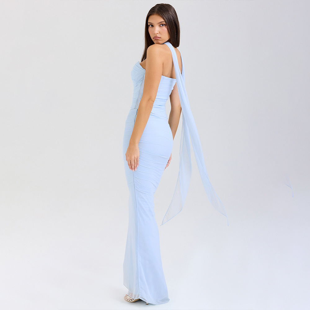 High waist slim tops European style frenum skirt