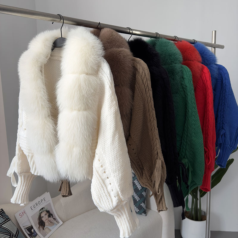 Spring and autumn knitted tops winter spring cardigan