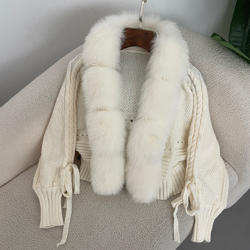 Spring and autumn knitted tops winter spring cardigan