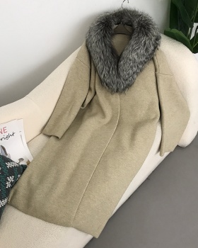 Thick long cardigan autumn and winter coat for women