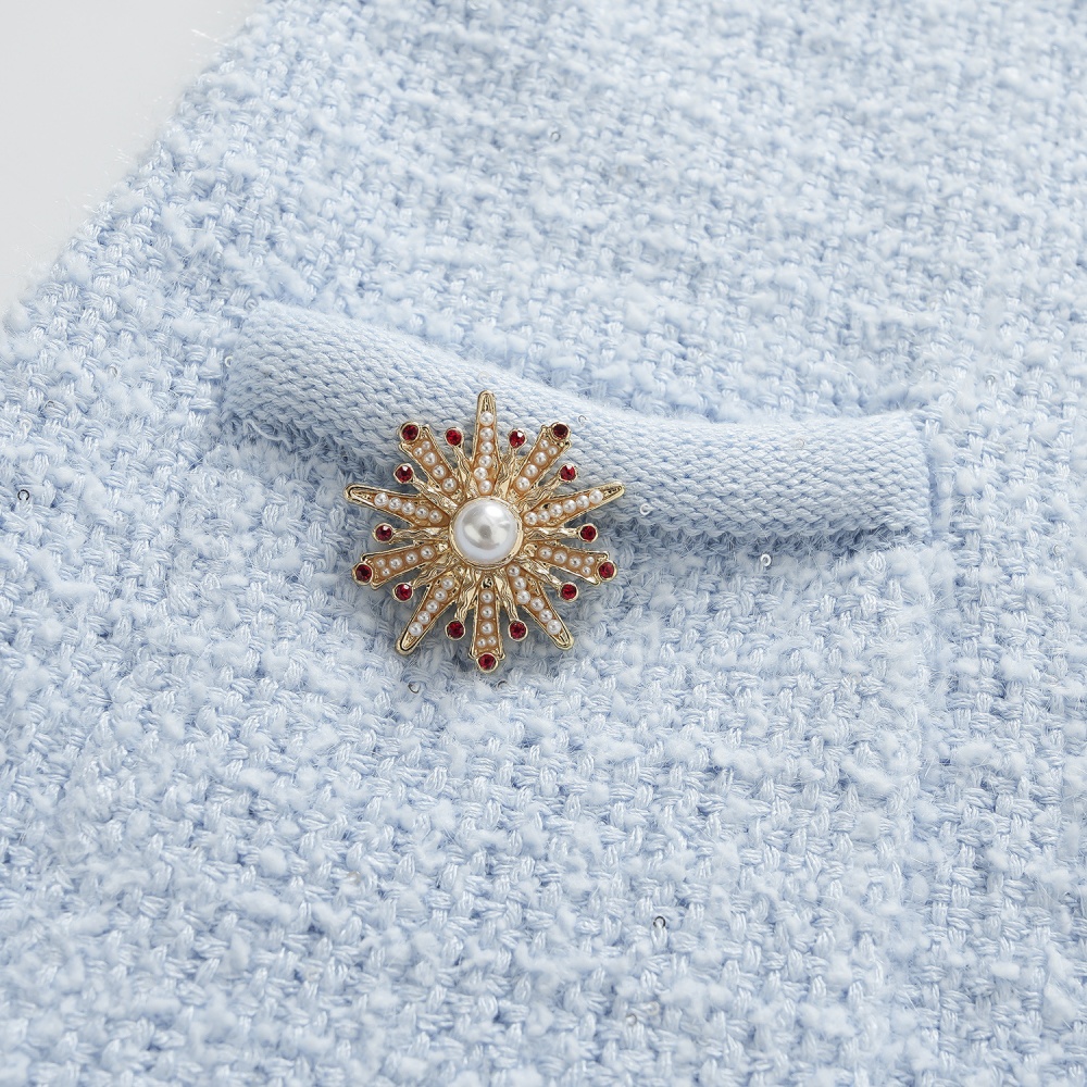 Refinement chanelstyle diamond T-back autumn dress