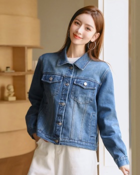 Denim plus velvet Casual fashion coat