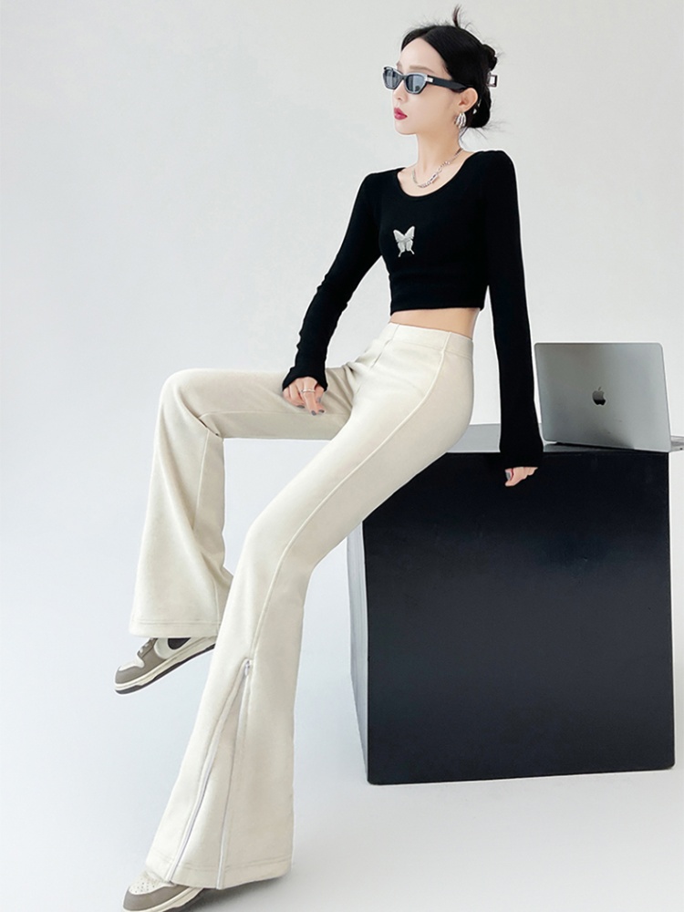 Slim American style sweatpants mopping pants for women