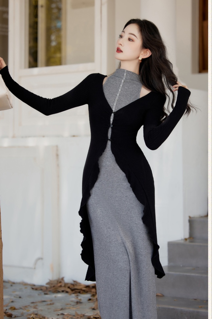 Knitted coat 2pcs set