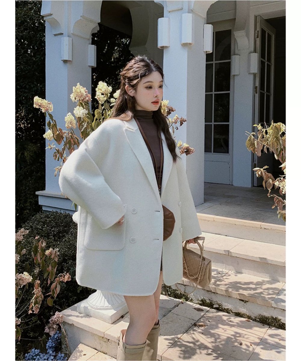 Green woolen coat woolen coat for women