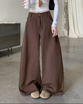 Slim loose wide leg pants lazy casual pants for women