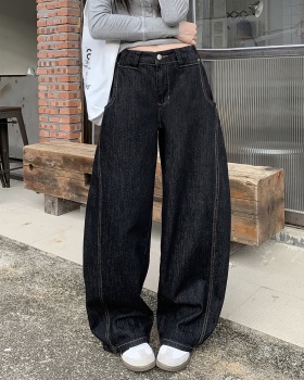 American style mopping pants retro loose jeans for women