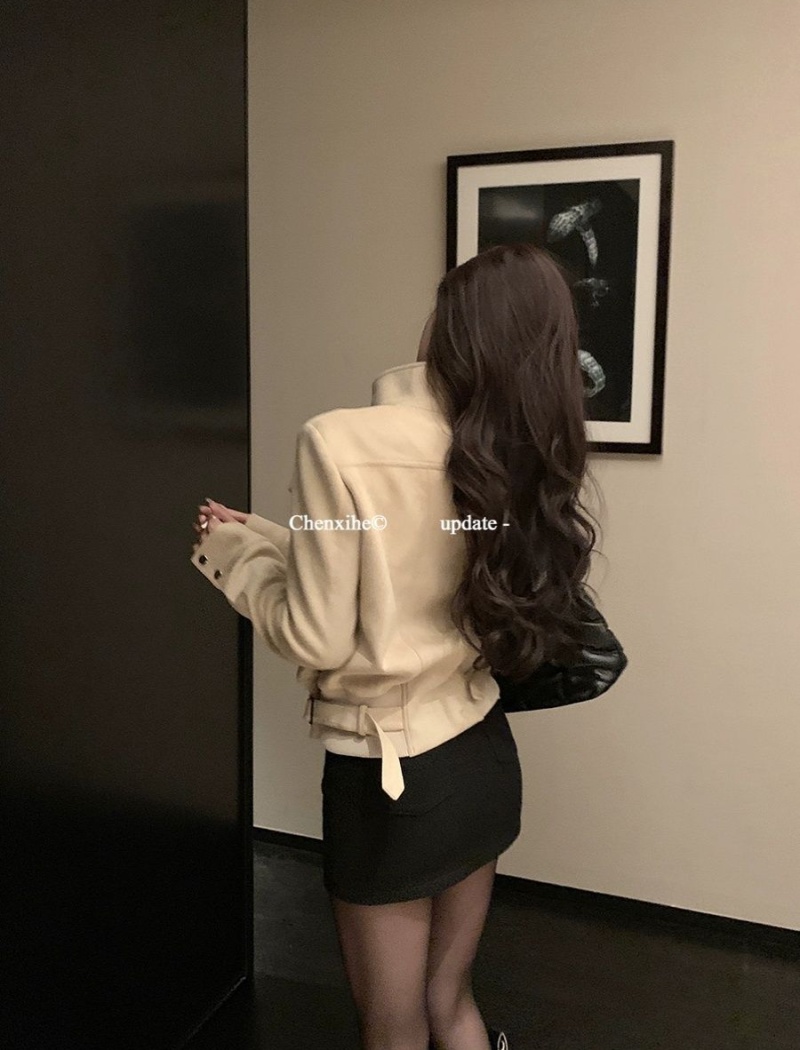 Locomotive jacket autumn and winter tops for women