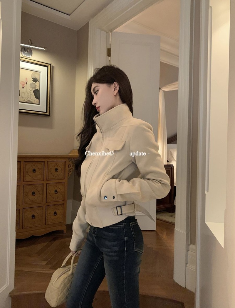 Locomotive jacket autumn and winter tops for women