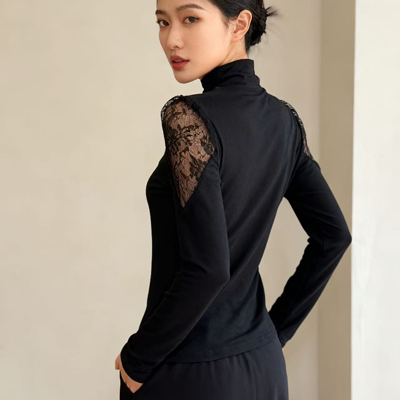 Rhinestone sueding bottoming small shirt