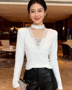 Long sleeve small shirt thick tops for women