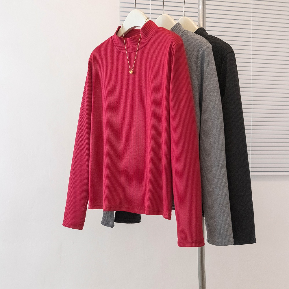 All-match autumn bottoming shirt pure tops for women