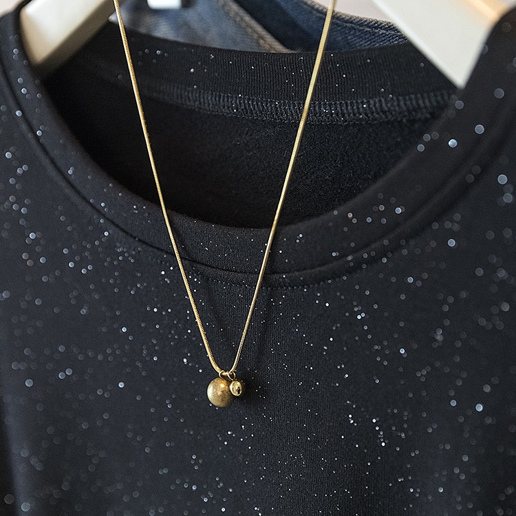 Long sleeve T-shirt fold bottoming shirt for women