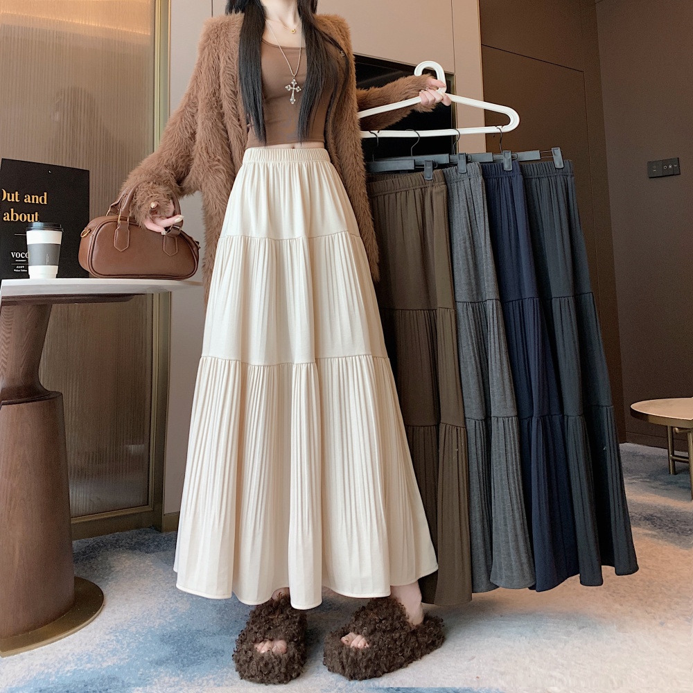 Large yard autumn and winter all-match A-line skirt