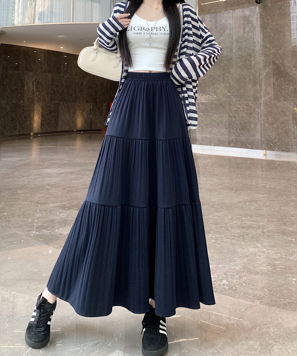 Large yard autumn and winter all-match A-line skirt