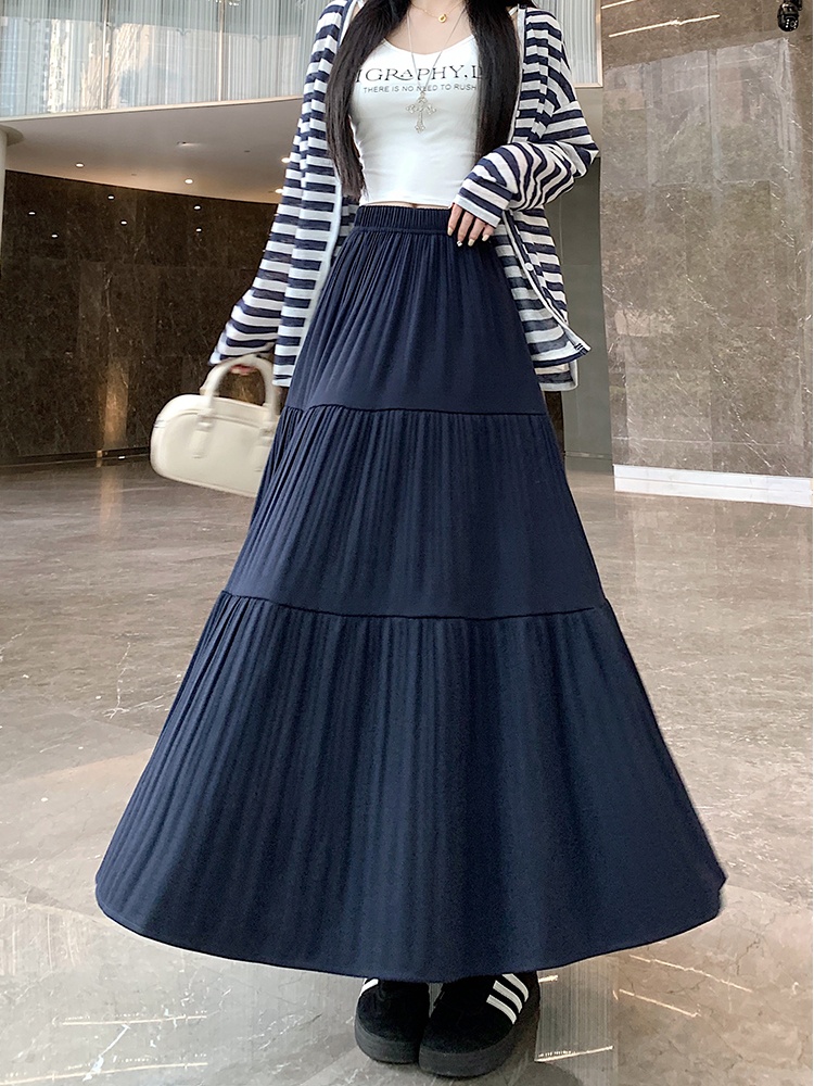 Large yard autumn and winter all-match A-line skirt