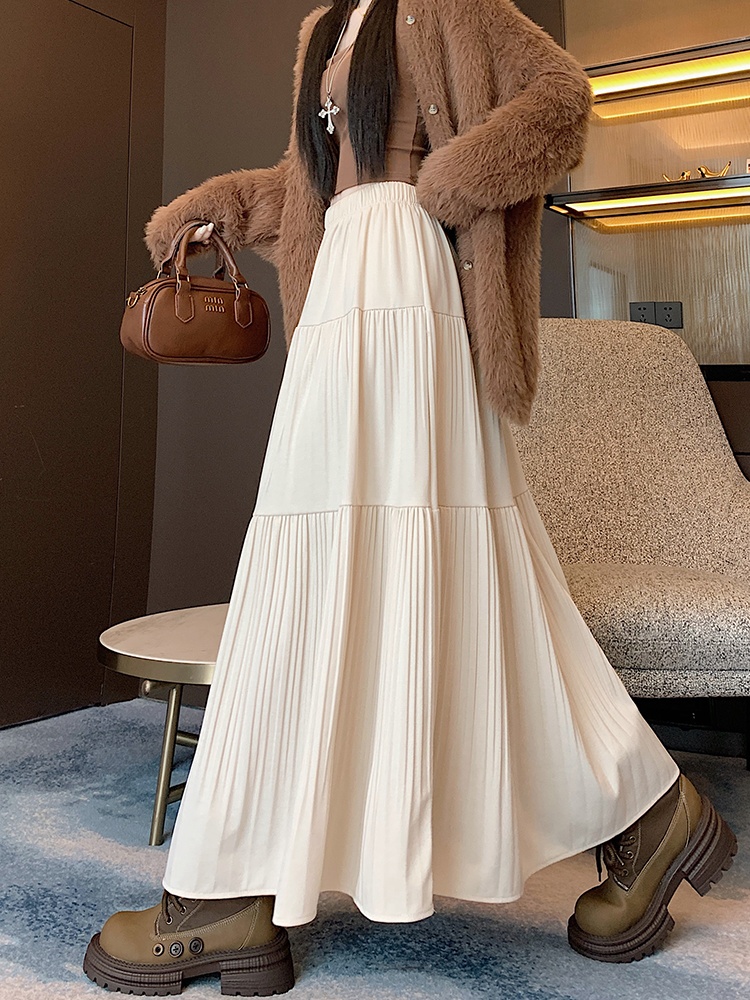 Large yard autumn and winter all-match A-line skirt