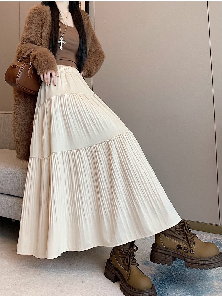 Large yard autumn and winter all-match A-line skirt