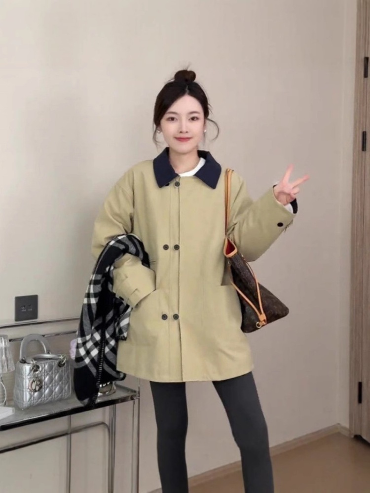 Fashion short windbreaker plus cotton cotton coat
