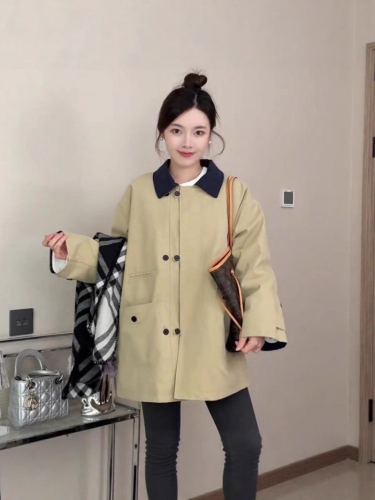 Fashion short windbreaker plus cotton cotton coat