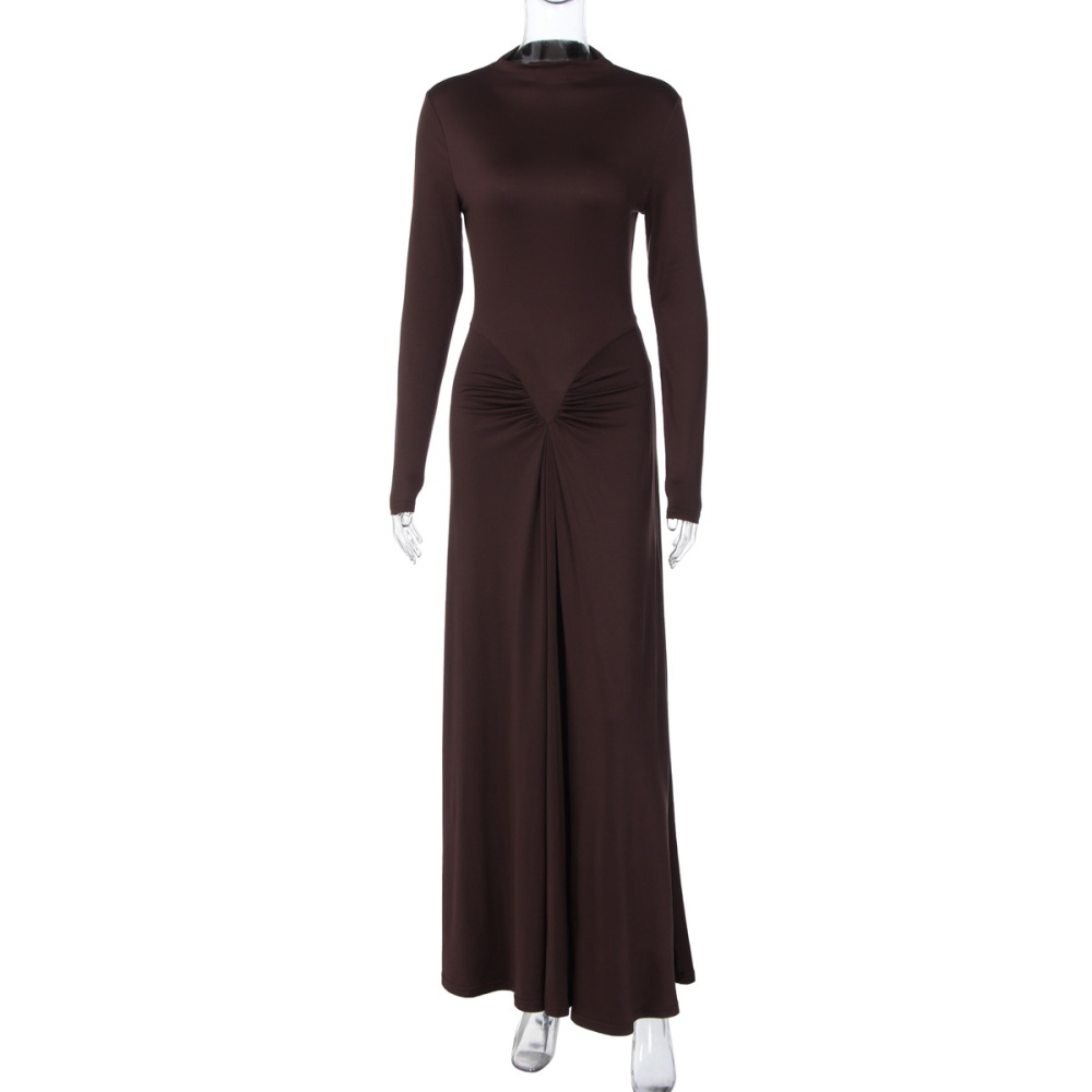 Pure France style autumn and winter temperament dress