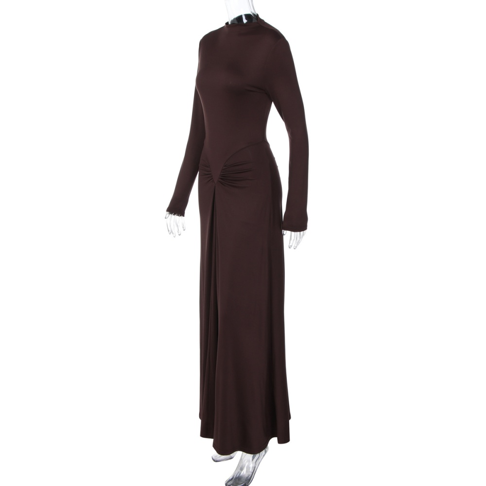 Pure France style autumn and winter temperament dress