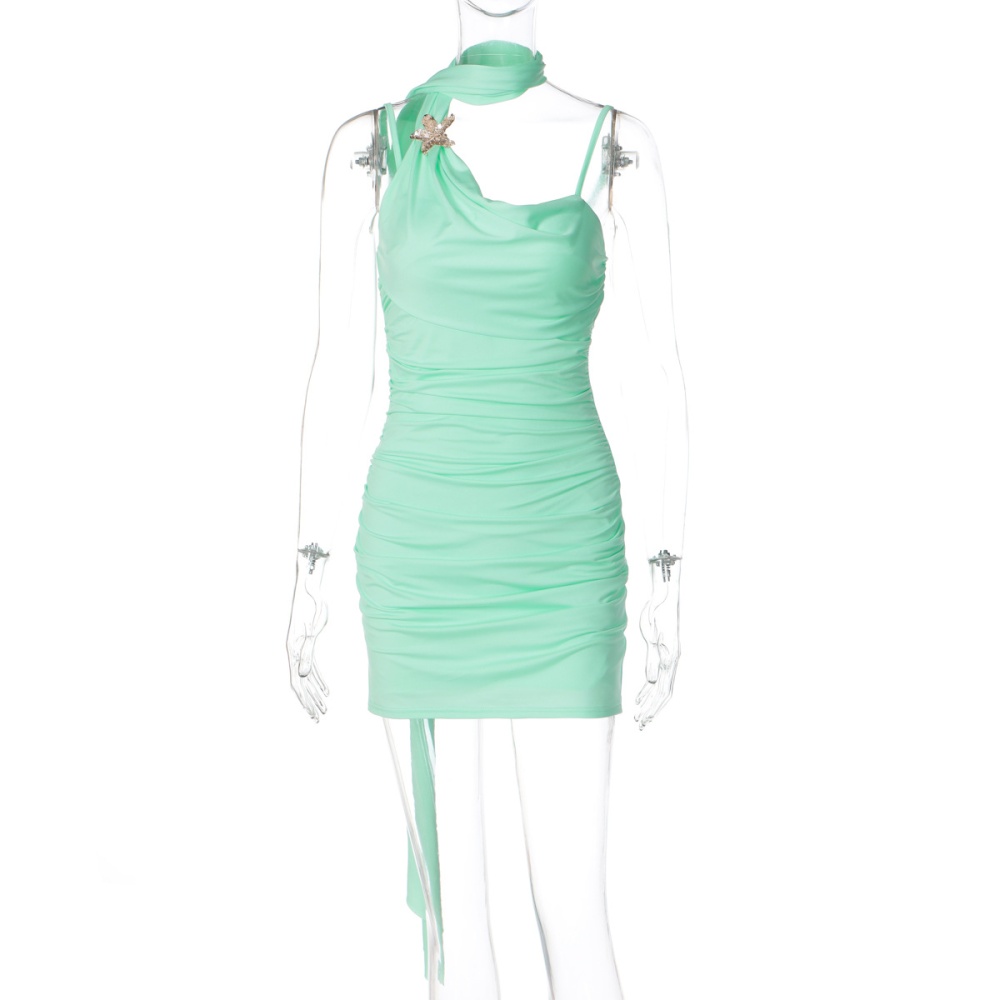 Sling fashion European style dress for women