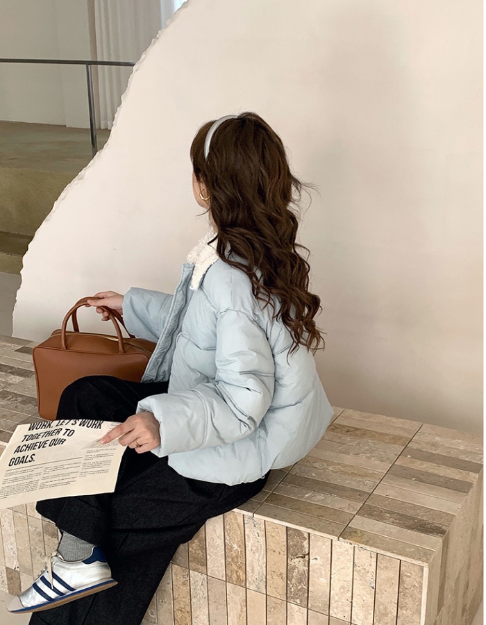 Fur collar show young coat winter cotton coat for women