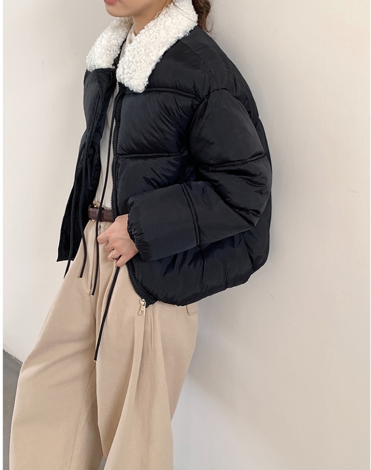 Fur collar show young coat winter cotton coat for women