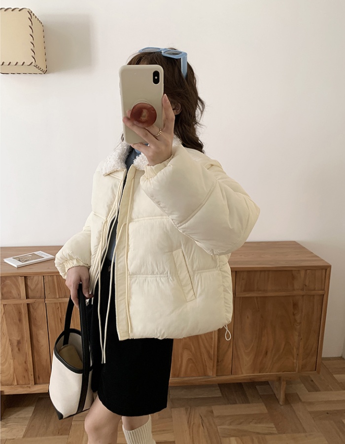 Fur collar show young coat winter cotton coat for women