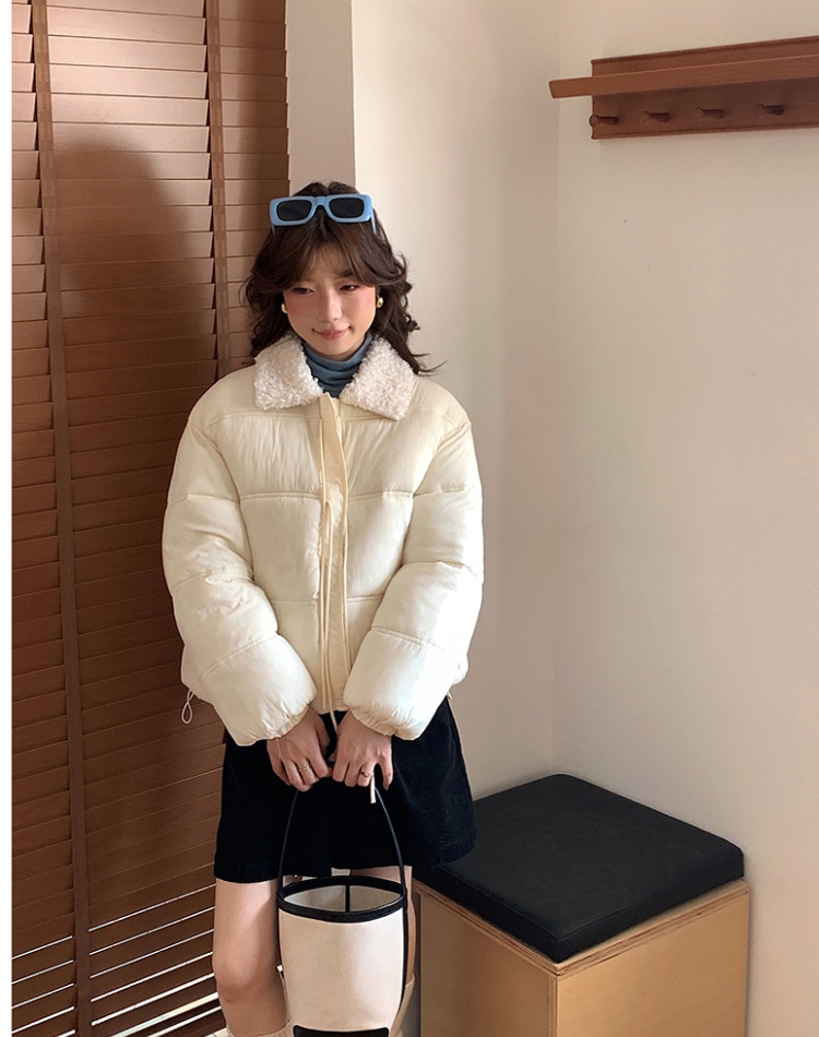 Fur collar show young coat winter cotton coat for women