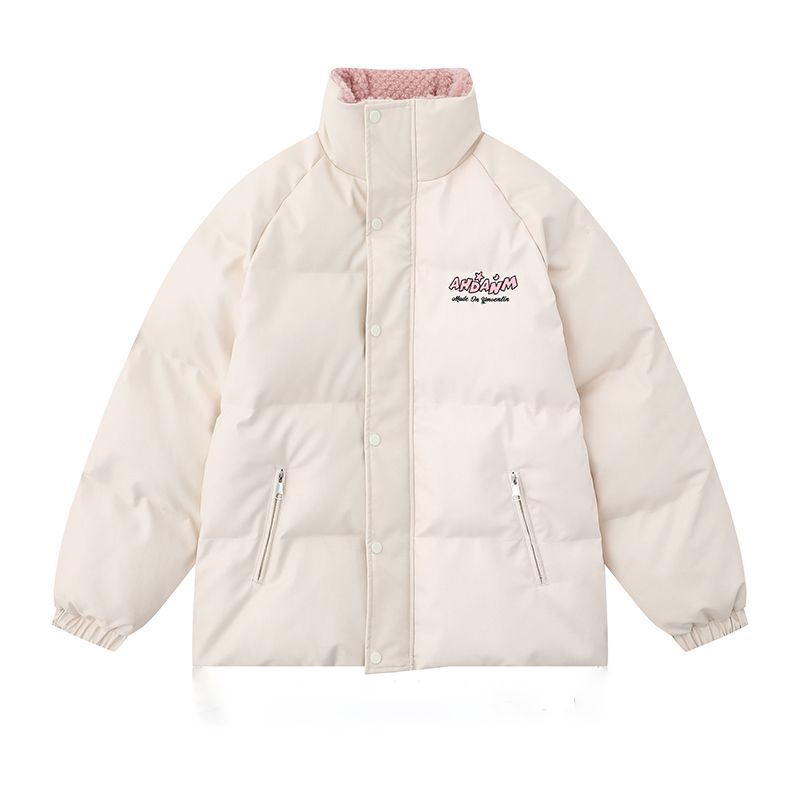 Splice cotton coat mixed colors bread clothing for women