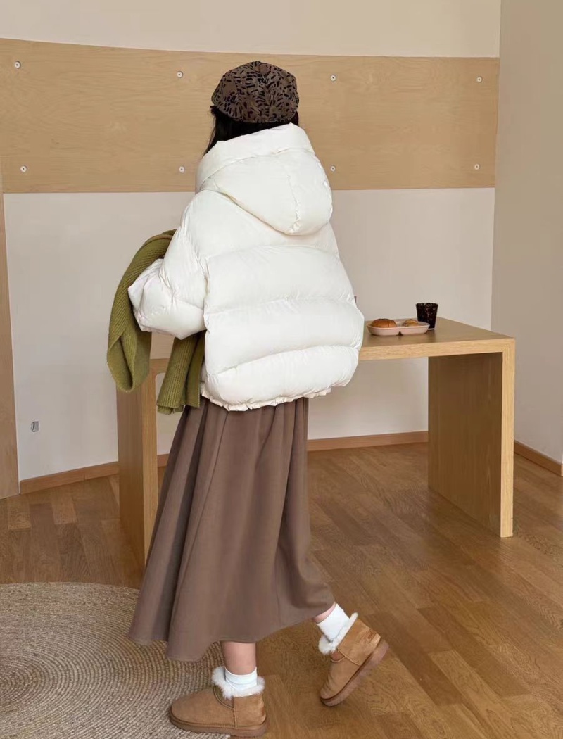 Down cozy thermal coat winter all-match tops for women