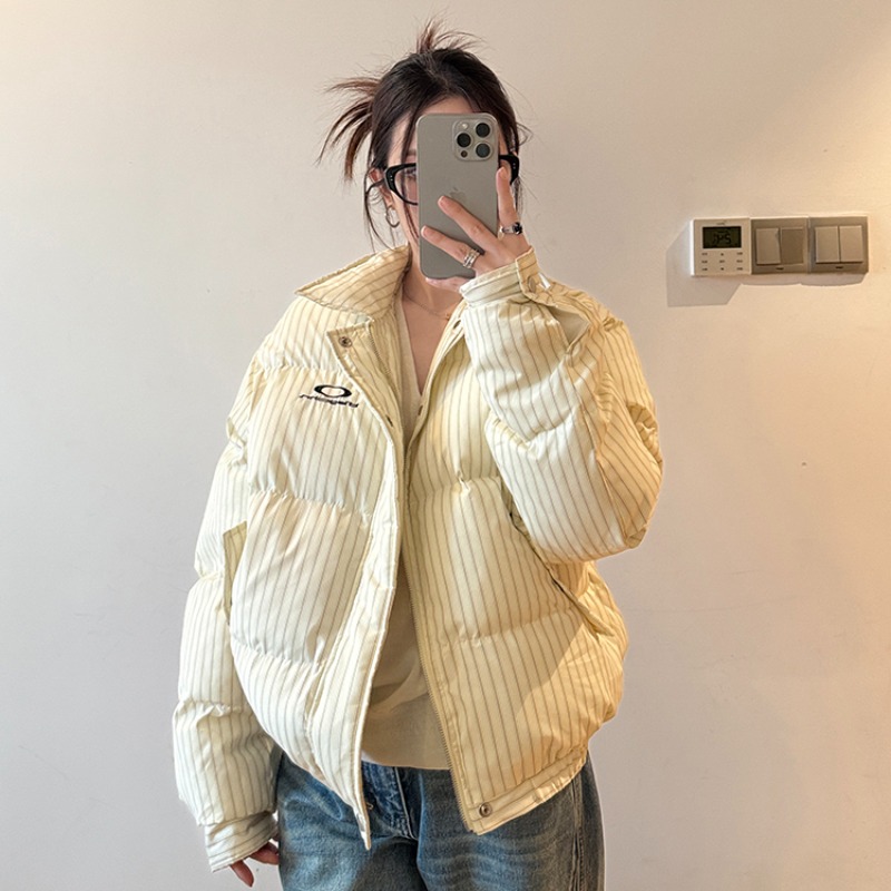 Short slim cotton coat retro all-match coat for women