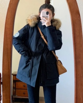 Winter down coat loose work clothing for women