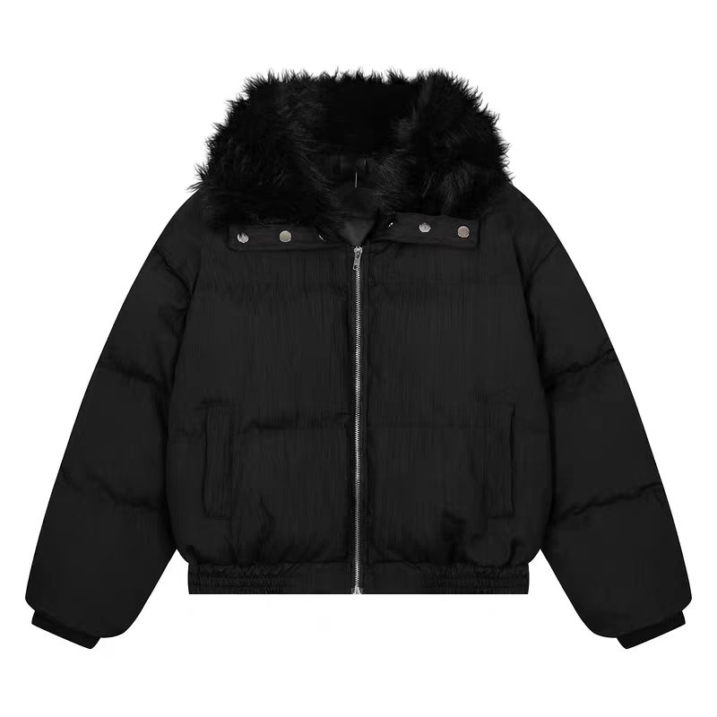 Chanelstyle faux fur cotton coat lapel coat for women