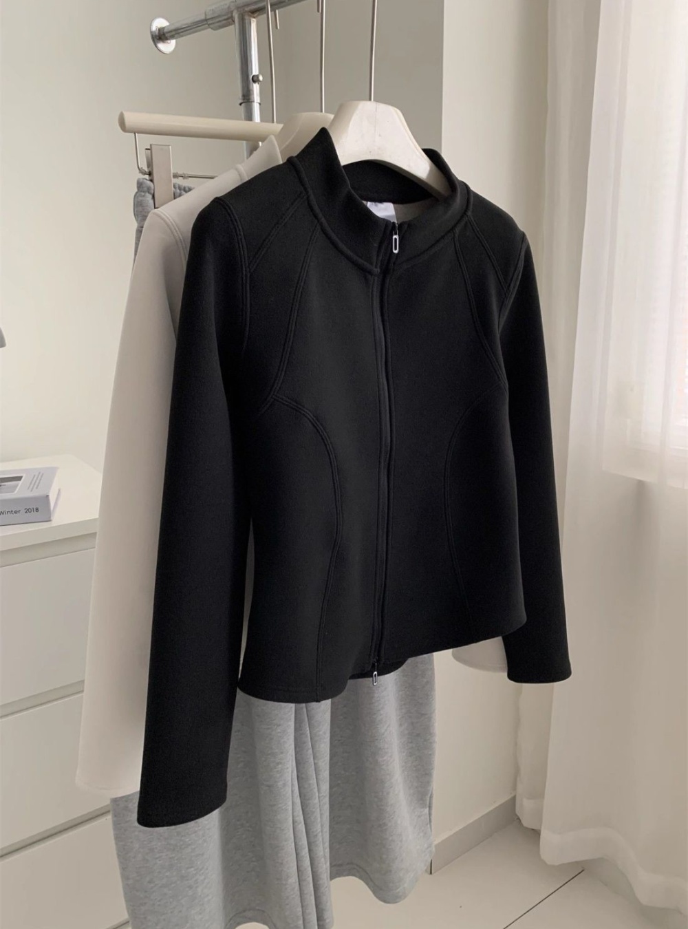 Thermal slim hoodie autumn and winter coat for women