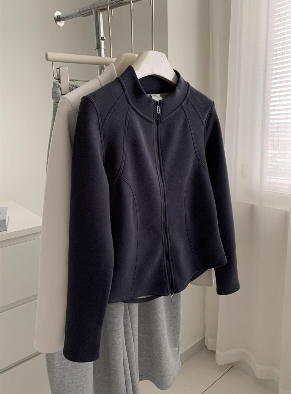 Thermal slim hoodie autumn and winter coat for women