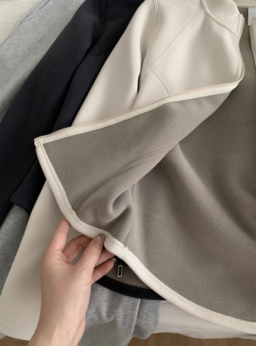 Thermal slim hoodie autumn and winter coat for women