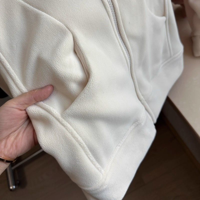 Hooded autumn and winter coat plush hoodie for women